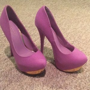 Shoe Dazzle Bright Purple Pump